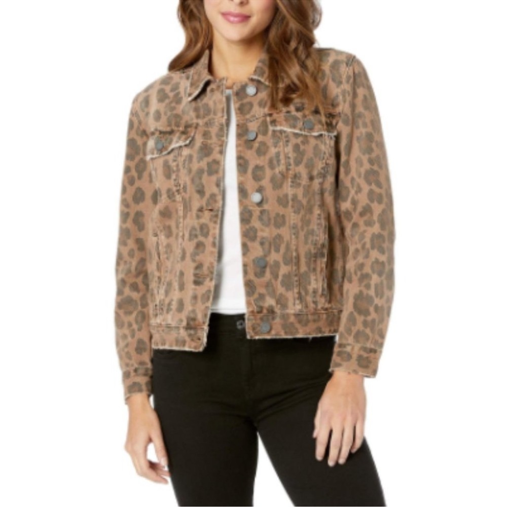 NWT Blank NYC Leopard Denim Jacket